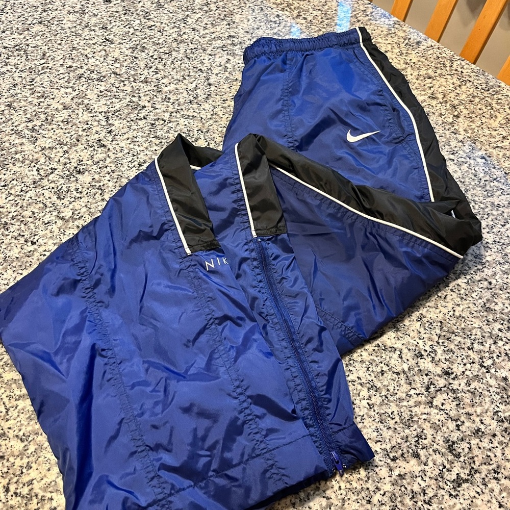 Blue Nike Straight Leg Mesh Pants Men’s Large